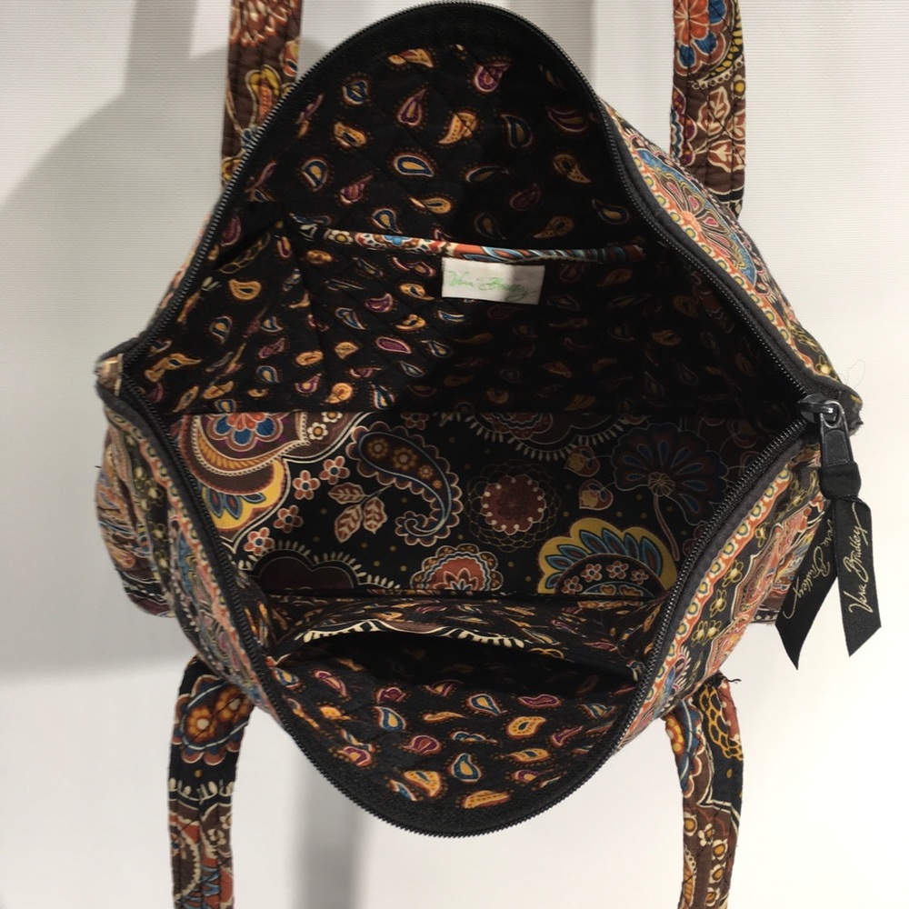 Vera Bradley Tote Maddie Kensington Brown - Picture 7 of 16